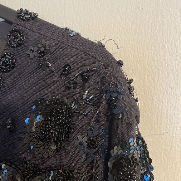Needle & Thread Embellished Butterfly Gown in Midnight Blue - Picture 9 of 14